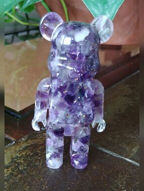 Amethyst Resin Bear Figurine